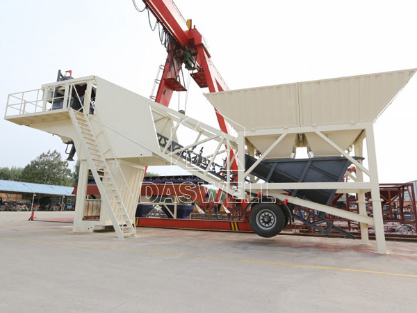 MBCP50 small mobile concrete batching plant