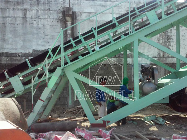 belt conveyor for small plant