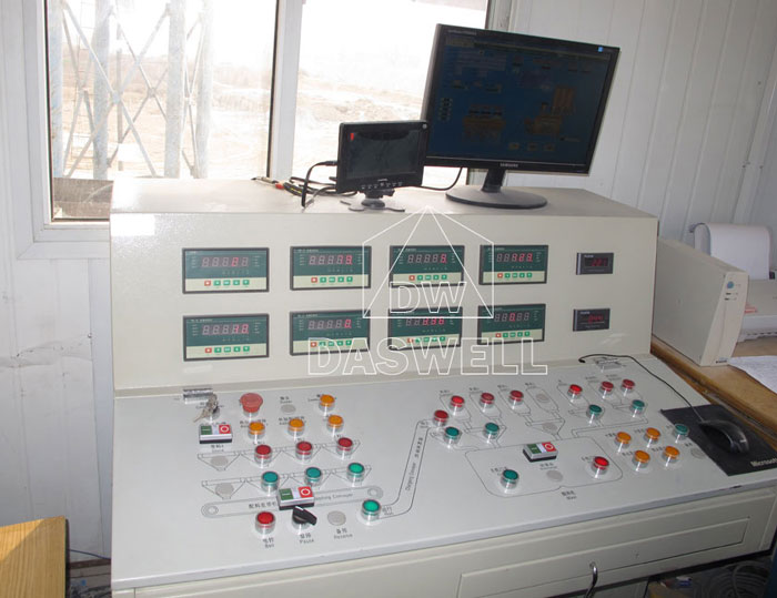 control system for mini concrete plant