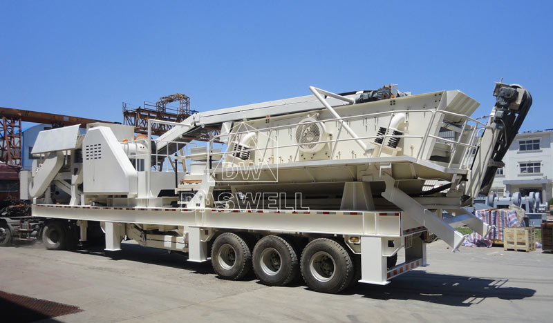 Daswell mobile crushing and screening plant