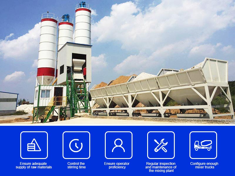 improve the working efficiency of concrete plant