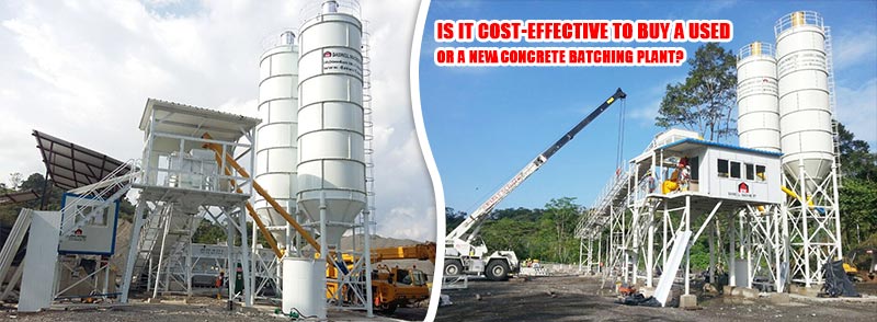 is it cost-effective to buy a used concrete plant