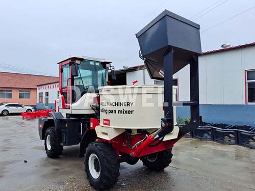 Daswell New Type Self Loading Pan Mixer To Philippines