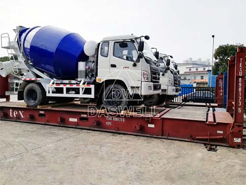 Transport Four Daswell Concrete Mixer Trucks To Davao, Philippines