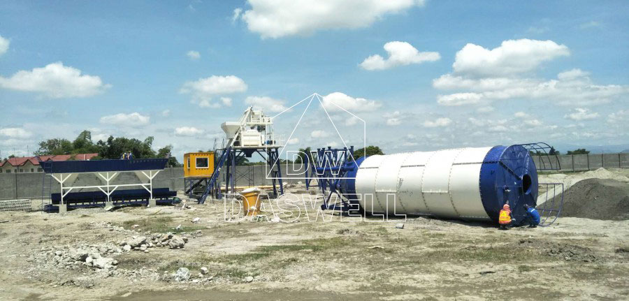 MCBP25 mobile concreteplant in Philippines