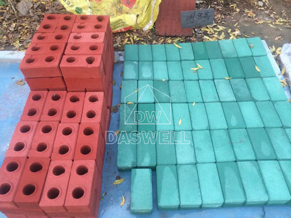 finished solid block bricks