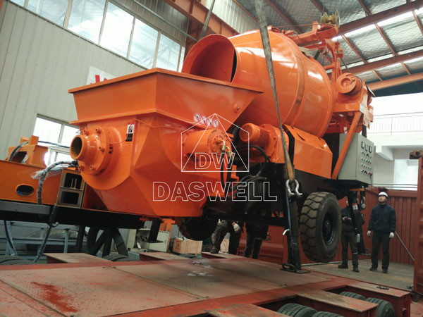 transport concrete mixer pump