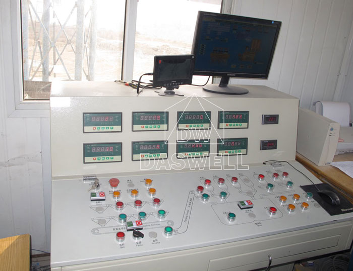 control system for ready mix concrete plant