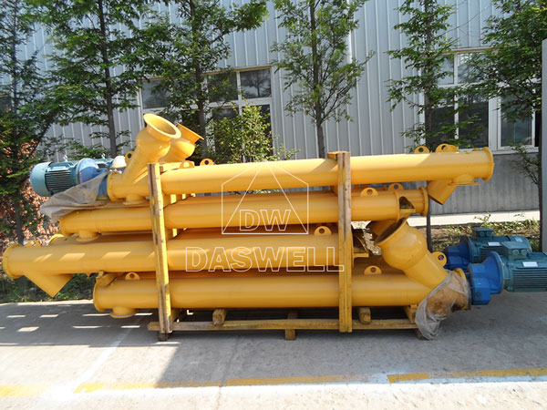 the screw conveyor of portable plant