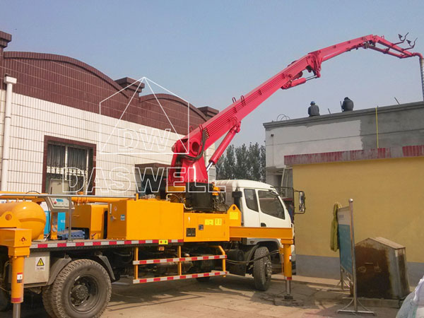 pump truck for house construction
