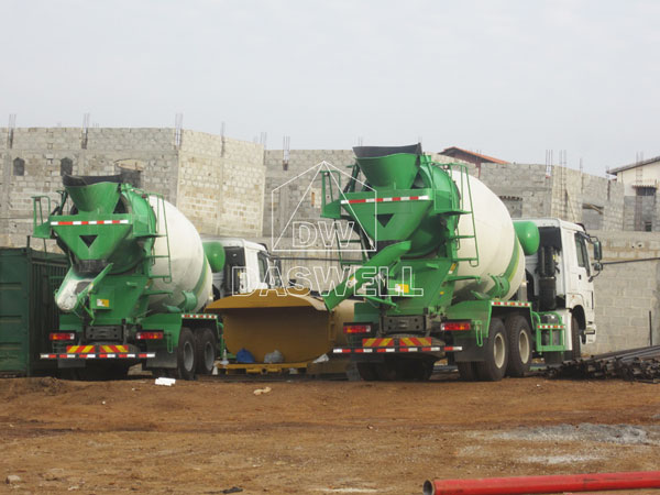 wild application of cement mixer machine truck