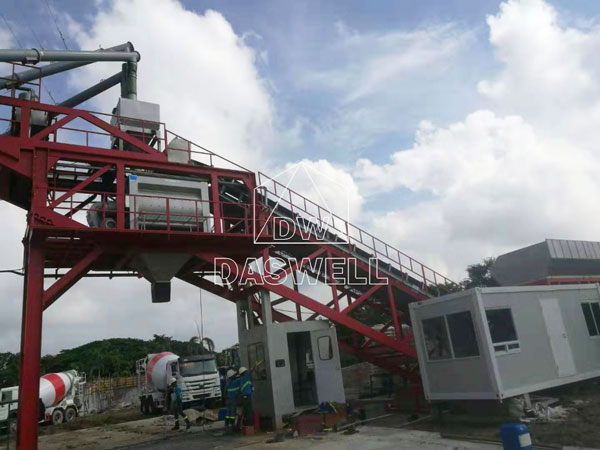 YHZS100 cement mixing plant