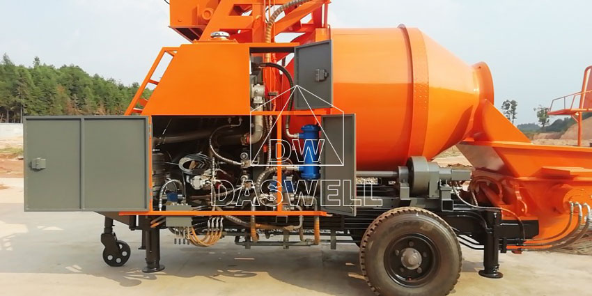 DHBT40 concrete mixer pump structure