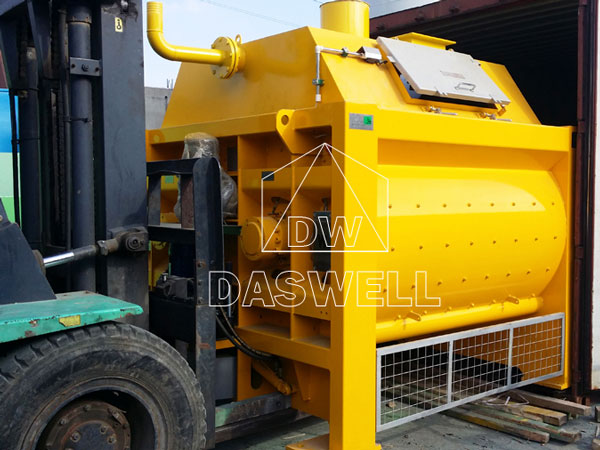 transport the twin shaft mixer machine for sale