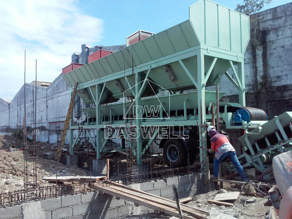 batching machine for mobile plant