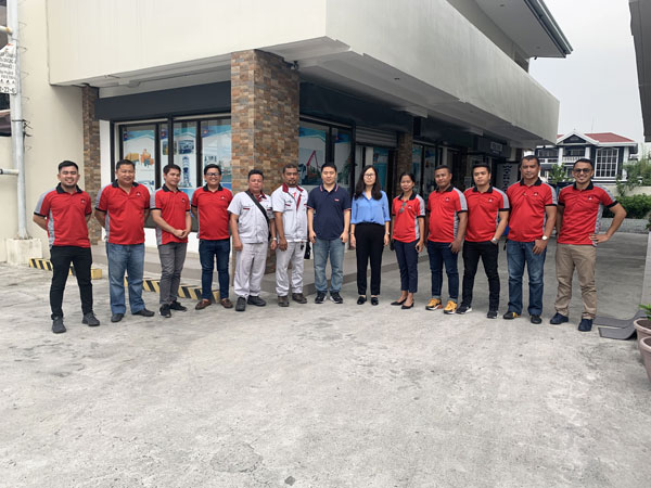 daswell machinery sales team in the Philippines