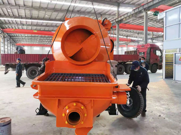 DHBT50 concrete mixer with pump