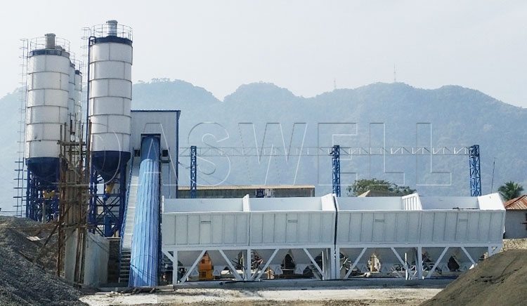 HZS150 concrete batching plant