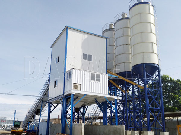 HZS150 concrete mixing plant