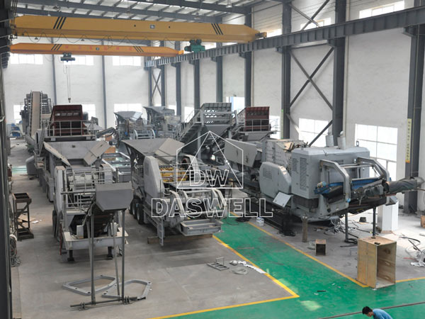 crusher mobile plant in producing workshop