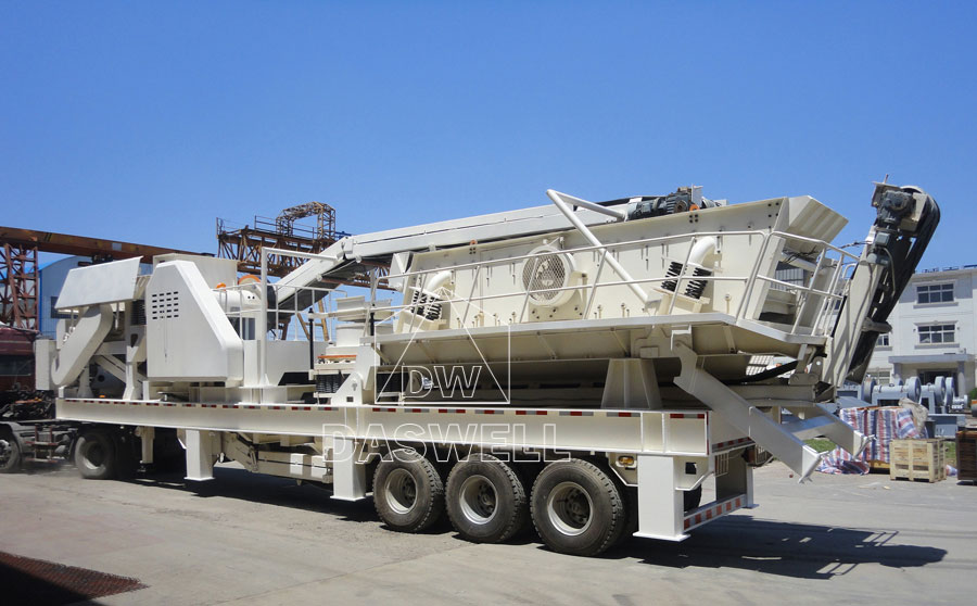 daswell mobile stone crushing plant