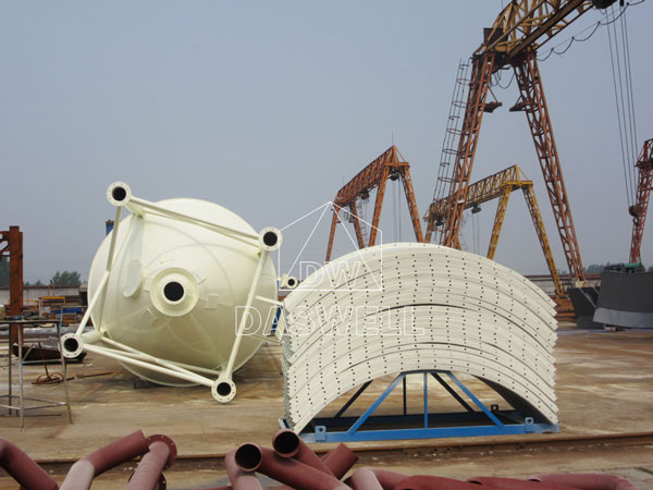 the bolted silo in factory