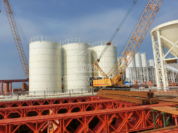 the installation of silo