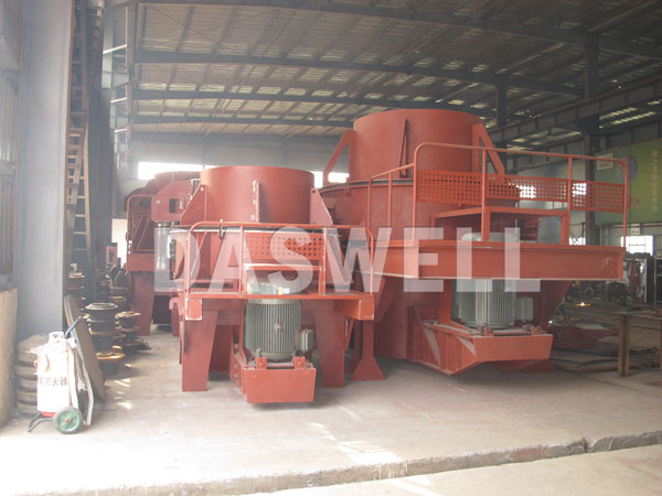 the vertical shaft impact crusher in factory